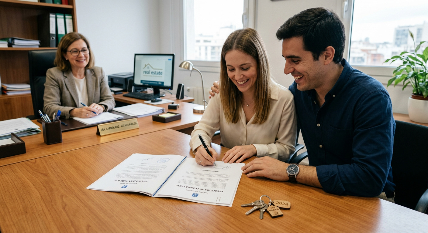 Firma y entrega de llaves